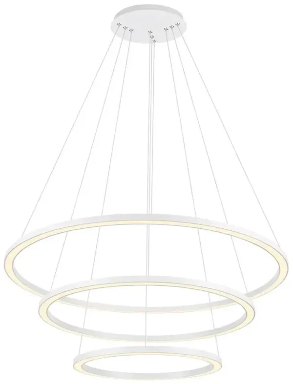 CWI Lighting Chalice LED Chandelier With White Finish