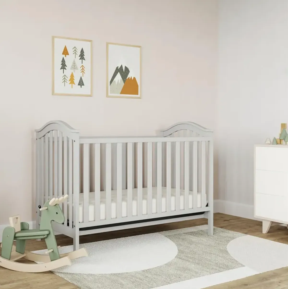 Sweet Cuddles Crib & Toddler Bed Mattress, White Cloud