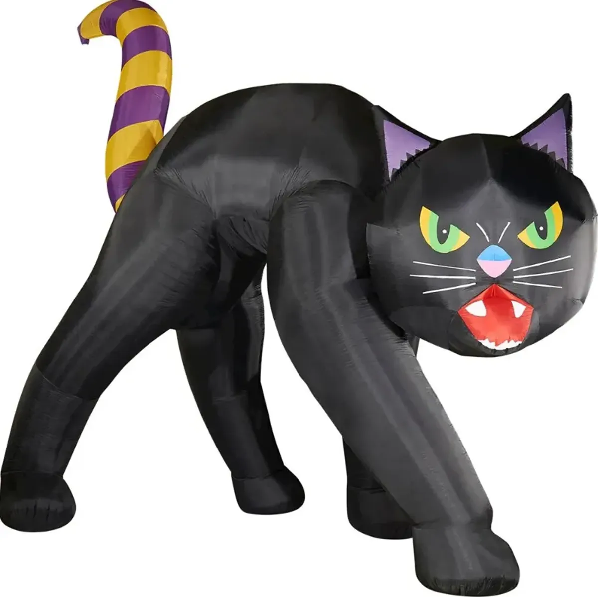 Haunted Hill Farm 10ft Inflatable Black Cat with Lights