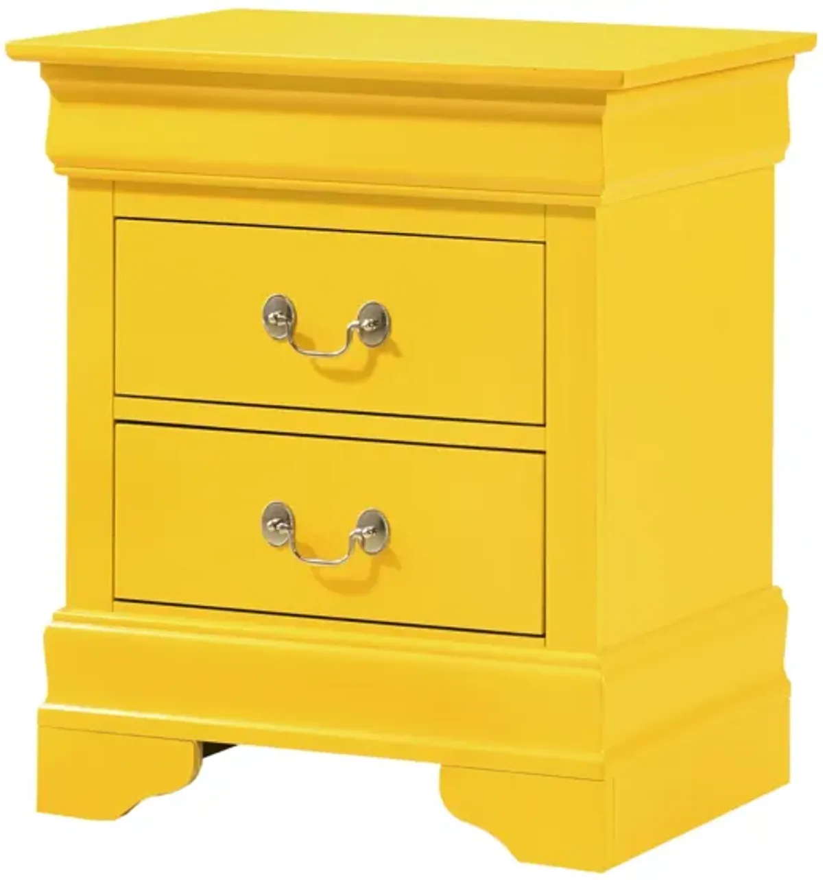 Louis Philippe 2-Drawer Nightstand (24 in. H X 21 in. W X 16 in. D)