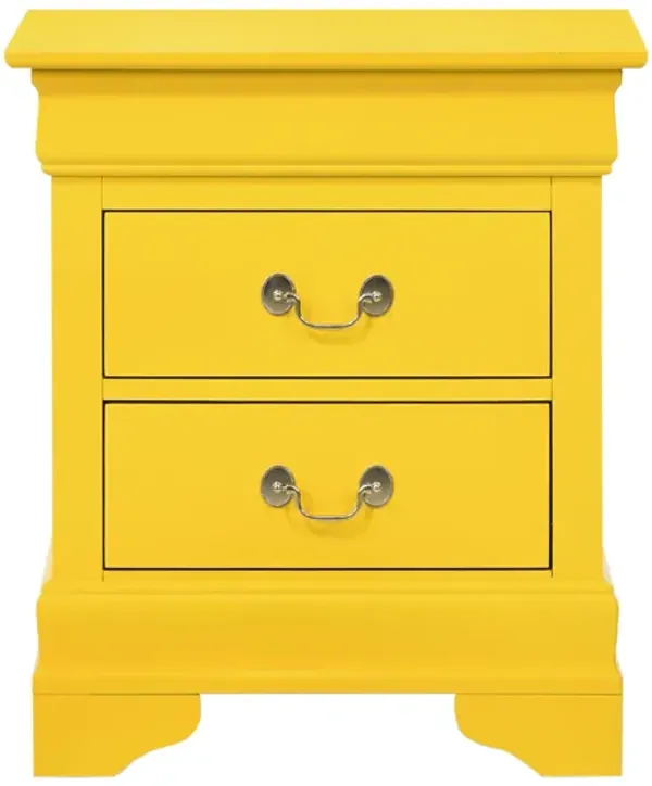 Louis Philippe 2-Drawer Nightstand (24 in. H X 21 in. W X 16 in. D)