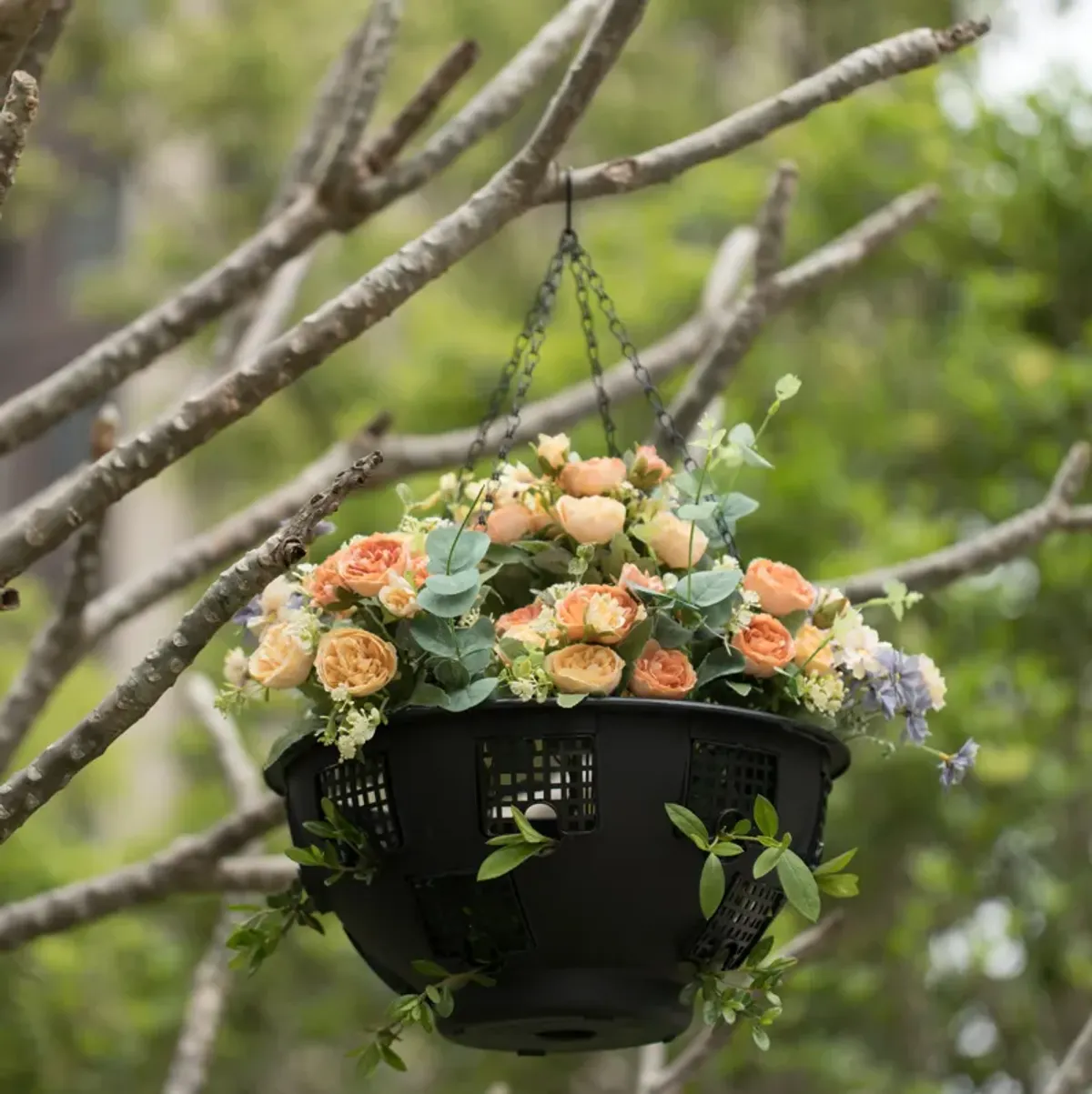 Durable Plastic Lace Ultimate Hanging Baskets Tomato, Flower, and Herb Outdoor Flower Planter