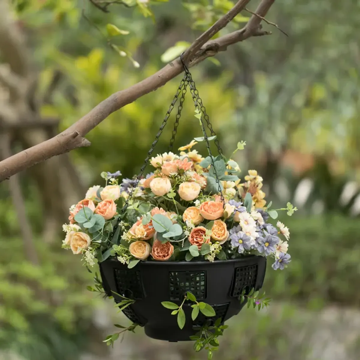 Durable Plastic Lace Ultimate Hanging Baskets Tomato, Flower, and Herb Outdoor Flower Planter