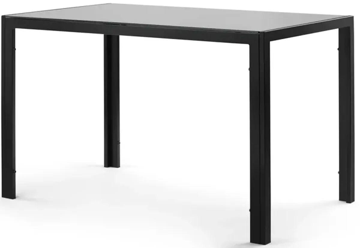 Hivvago 4 Seater Heavy Duty Tempered Minimalist Glass Top Dining Table