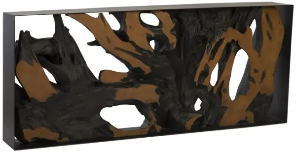 Cast Root Metal Framed Console Table