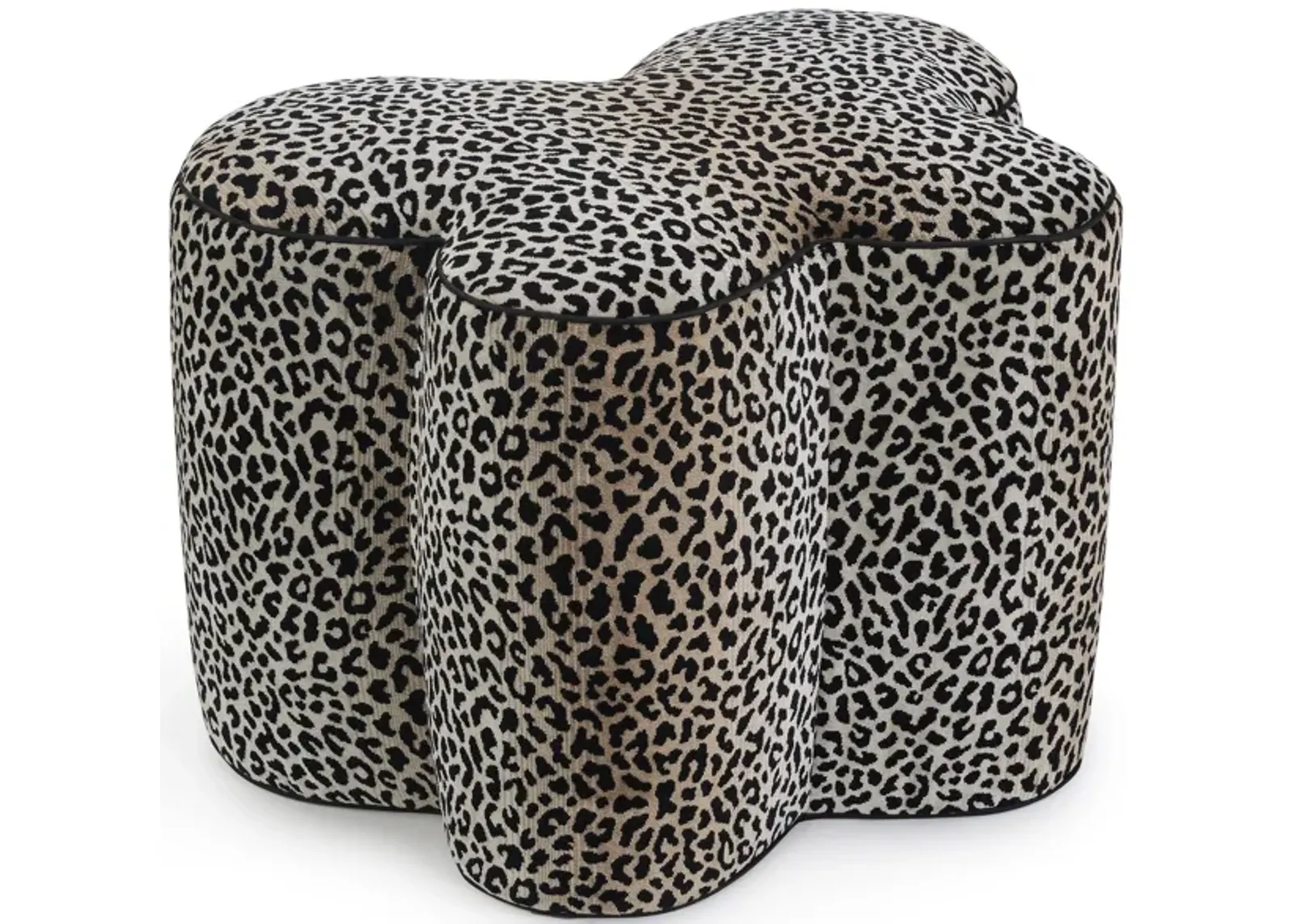 Mariposa Small Cheetah Ottoman