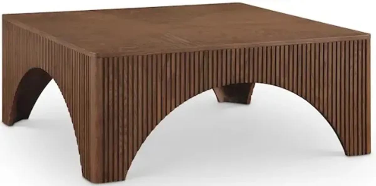 Meridian Furniture Eloise Brown Oak Veneer Coffee Table