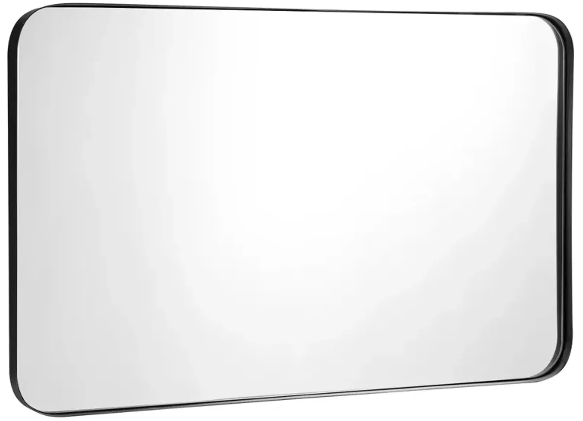 32" x 20" Metal Frame Wall-Mounted Rectangle Mirror