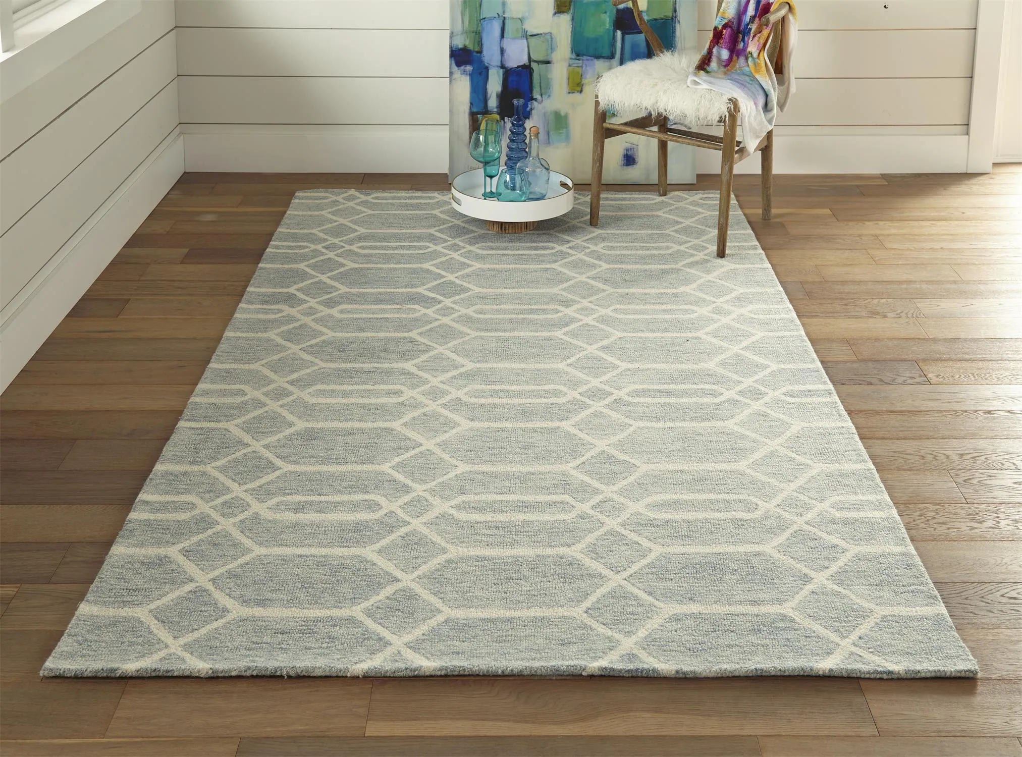 Belfort 8777F Blue/Ivory 2' x 3' Rug