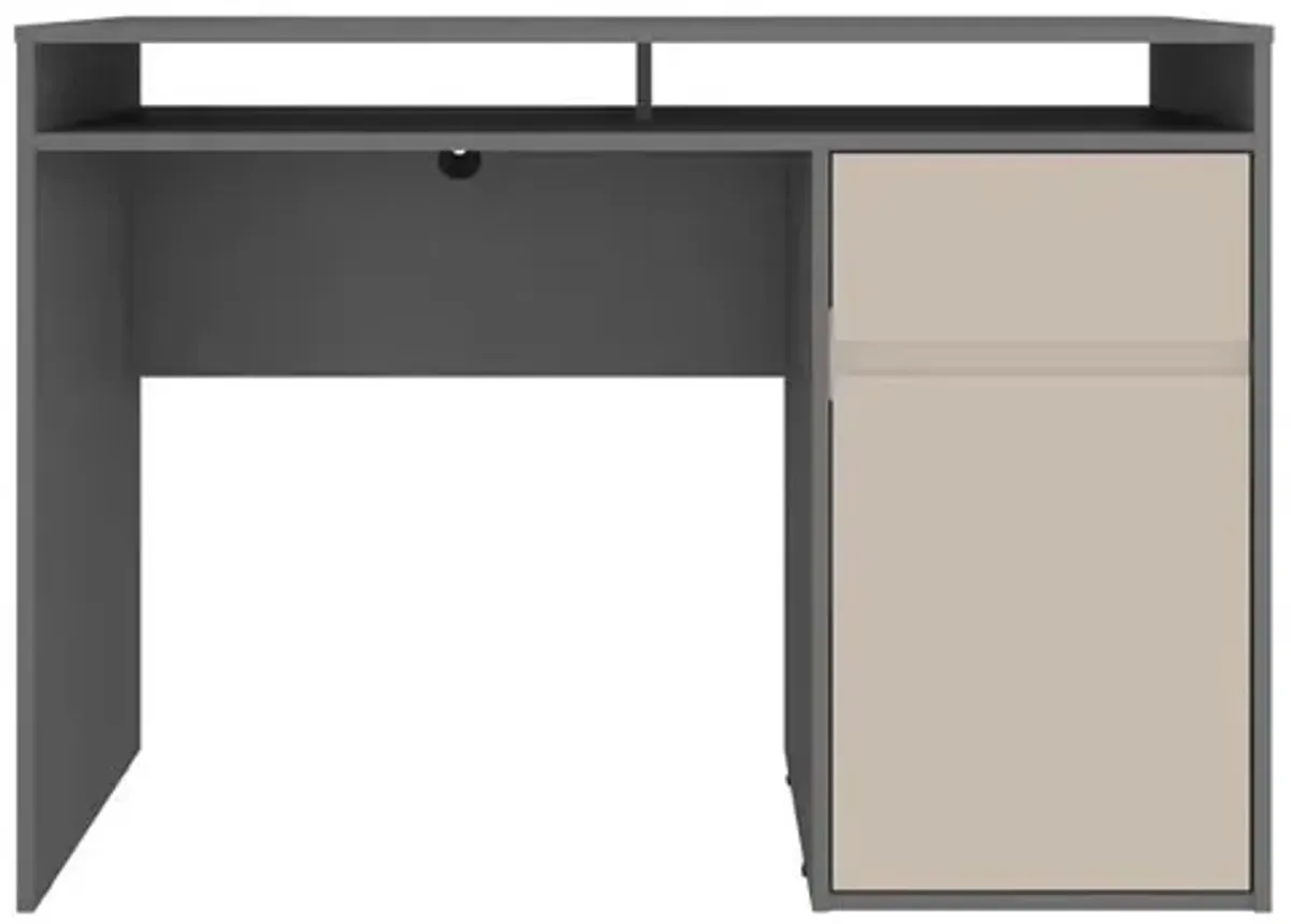 Techni Mobili Home Office Workstation with Storage, Grey