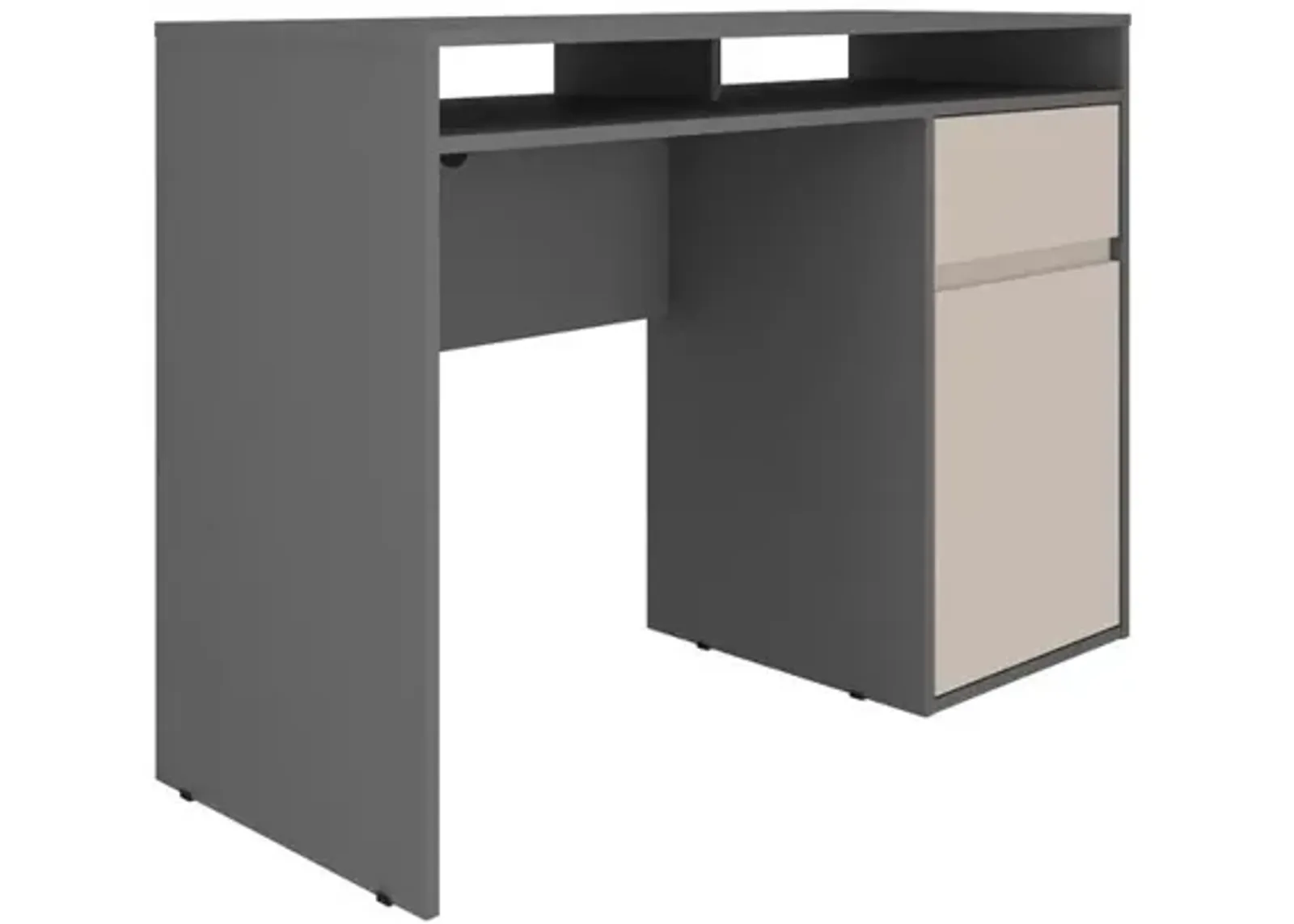 Techni Mobili Home Office Workstation with Storage, Grey