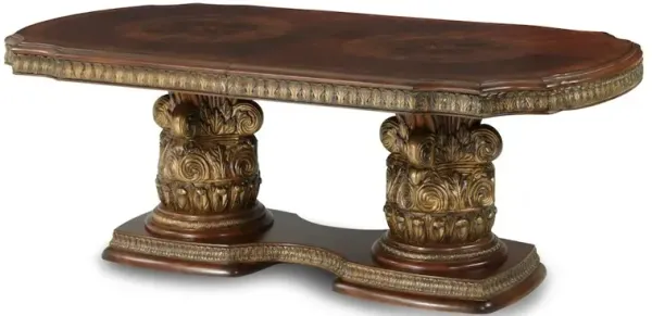 Michael Amini Villa Valencia Rectangular Dining Table - Classic Chestnut