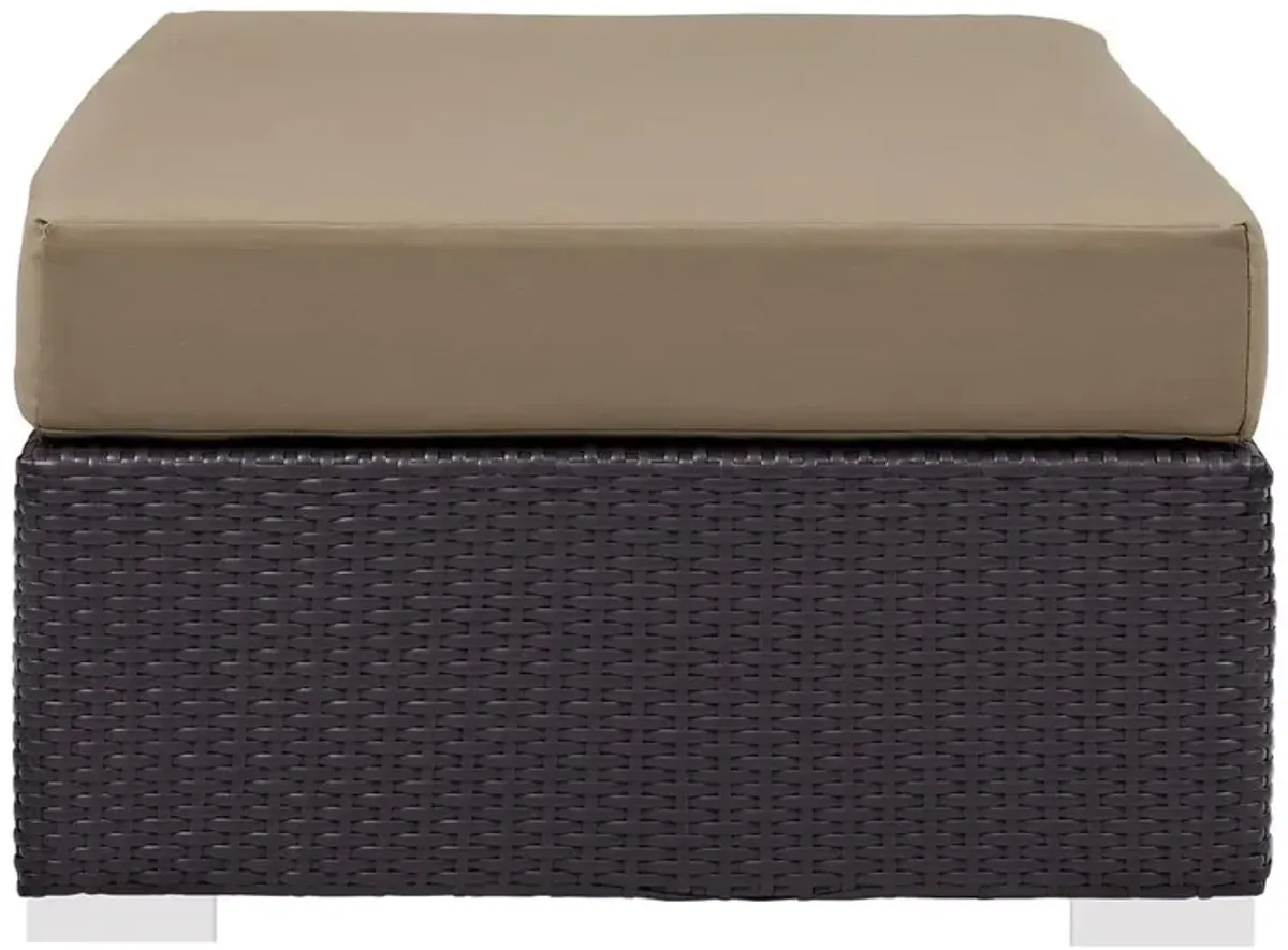 Modway Convene Outdoor Patio Fabric Rectangle Ottoman