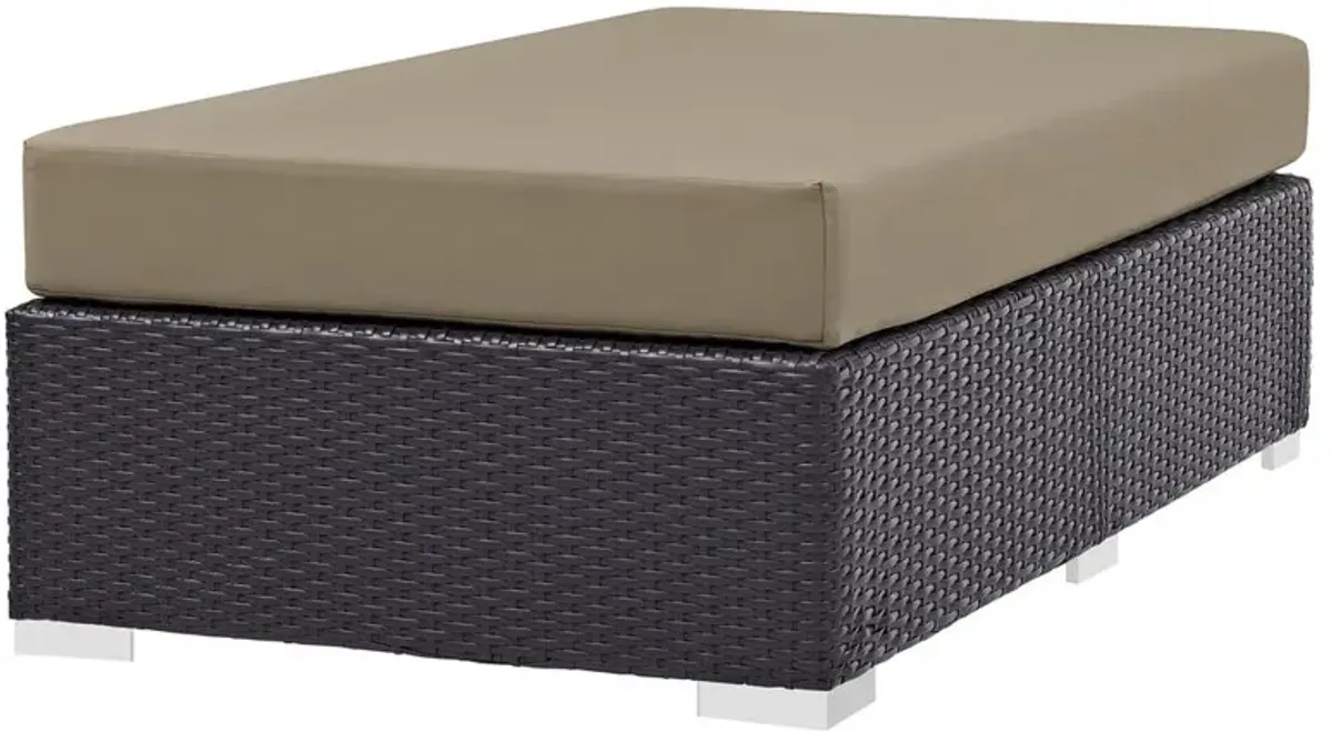 Modway Convene Outdoor Patio Fabric Rectangle Ottoman