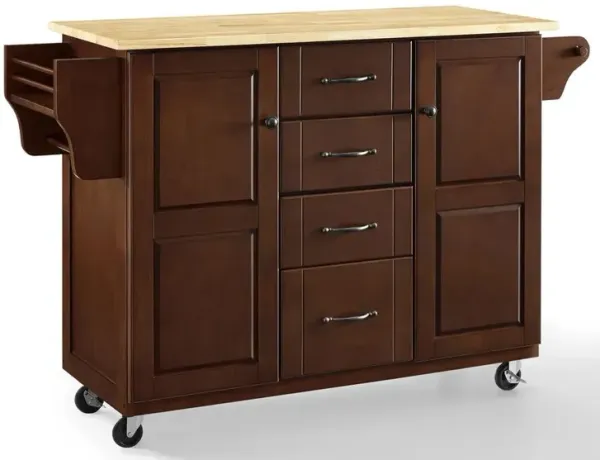 Eleanor Wood Top Kitchen Cart