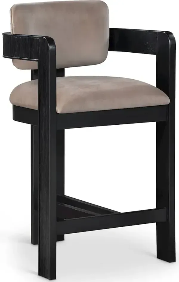 Meridian Furniture Sacha Velvet Stool
