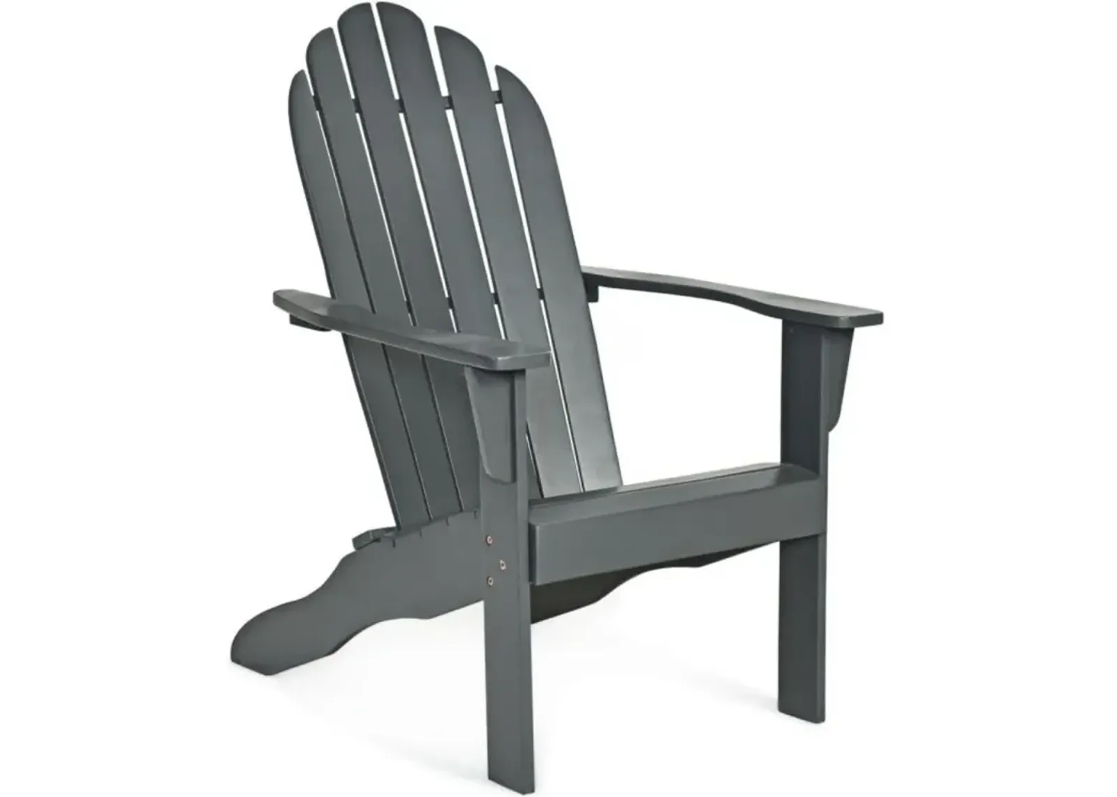 Hivvago Acacia Wood Outdoor Adirondack Chair with Ergonomic Design