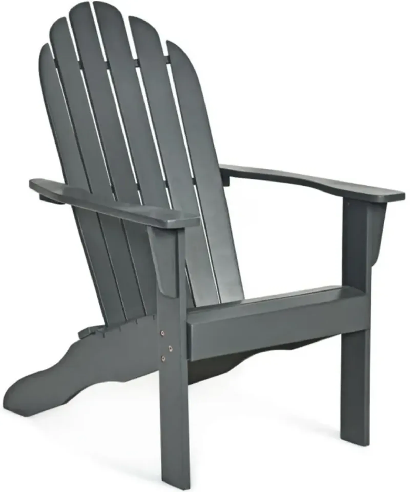 Hivvago Acacia Wood Outdoor Adirondack Chair with Ergonomic Design