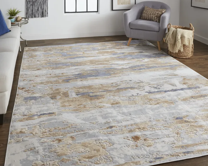 Laina 39G5F Tan/Orange/Ivory 3' x 8' Rug