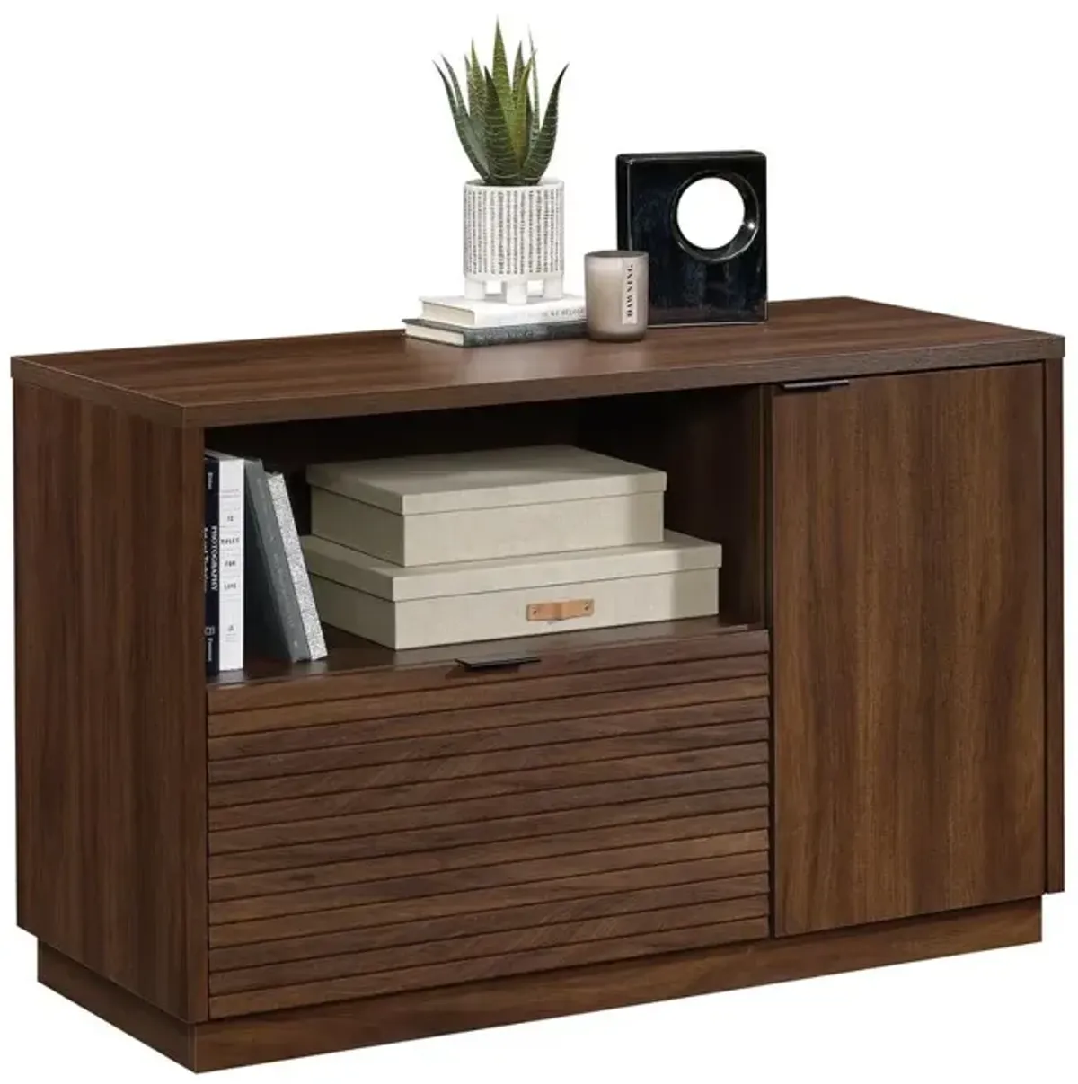 Sauder Englewood Small Credenza  Spiced Mahogany