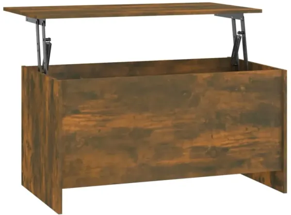 vidaXL Coffee Table Smoked Oak 40.2"x21.9"x20.7" Engineered Wood