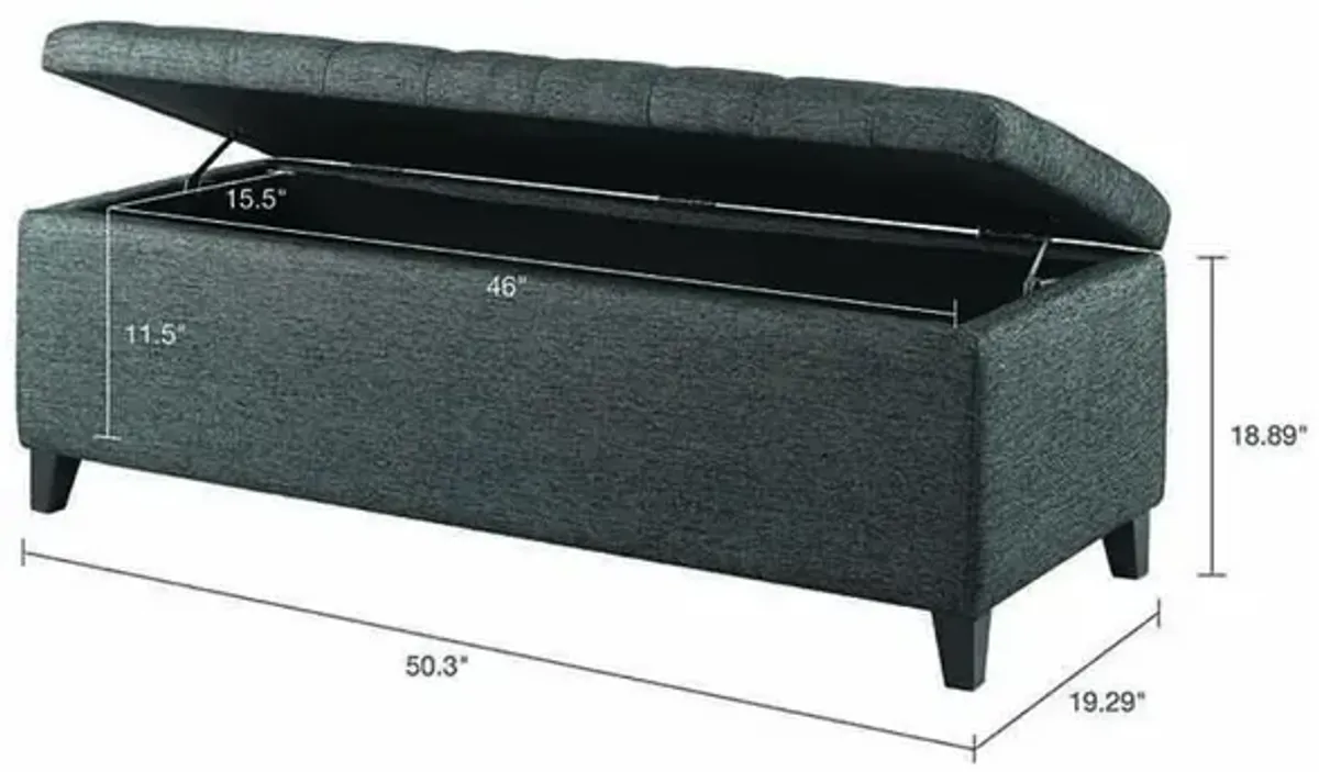 Belen Kox Tufted Top Storage Bench, Belen Kox