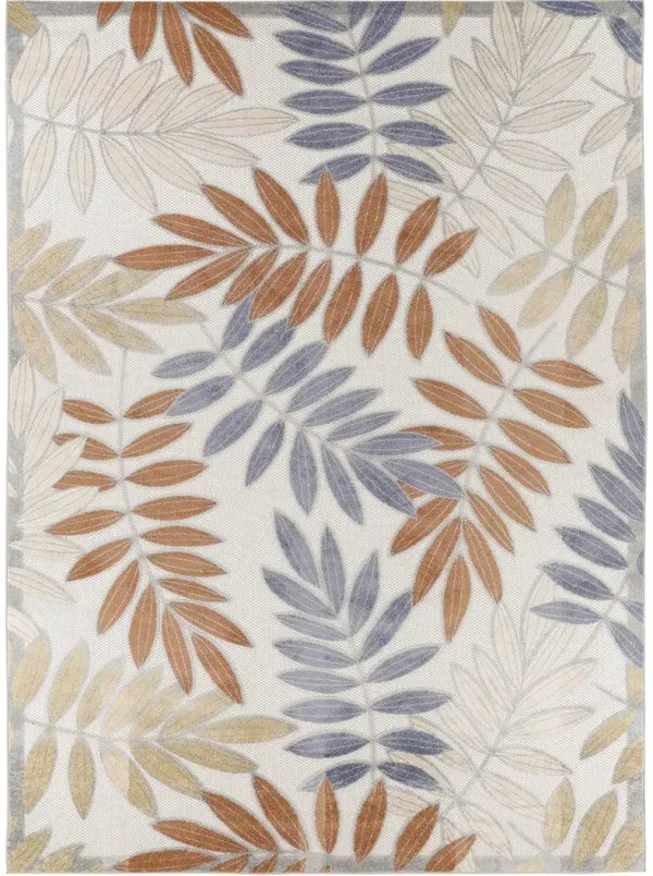 Aloha ALH18 Blue/Mocha 5'3" x 7'5" Rug