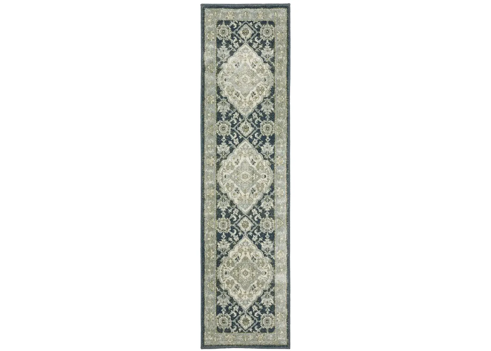 Branson 1'10" x 7'3" Blue Rug