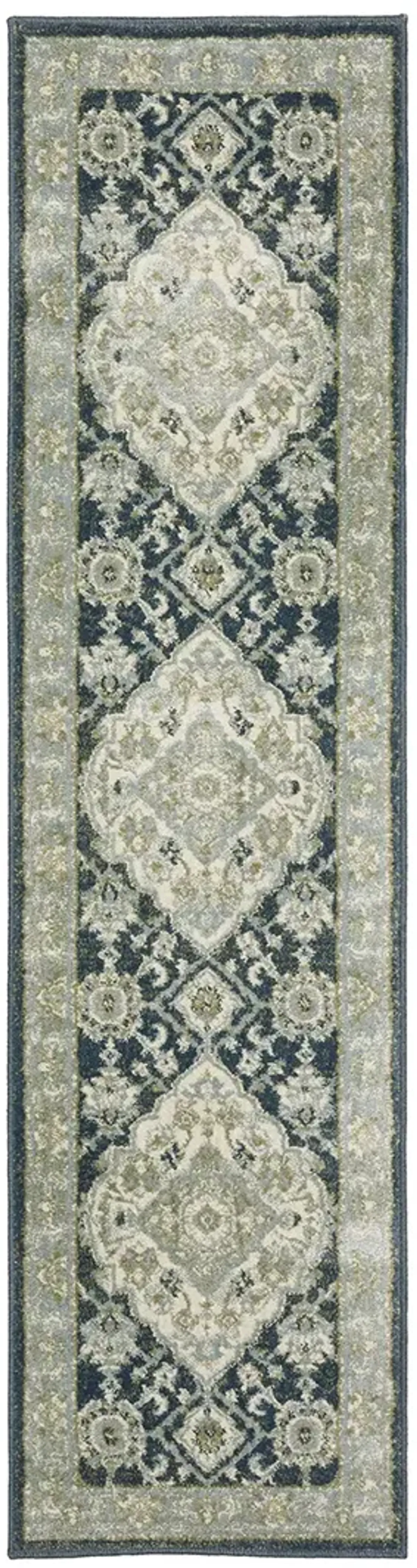 Branson 1'10" x 7'3" Blue Rug