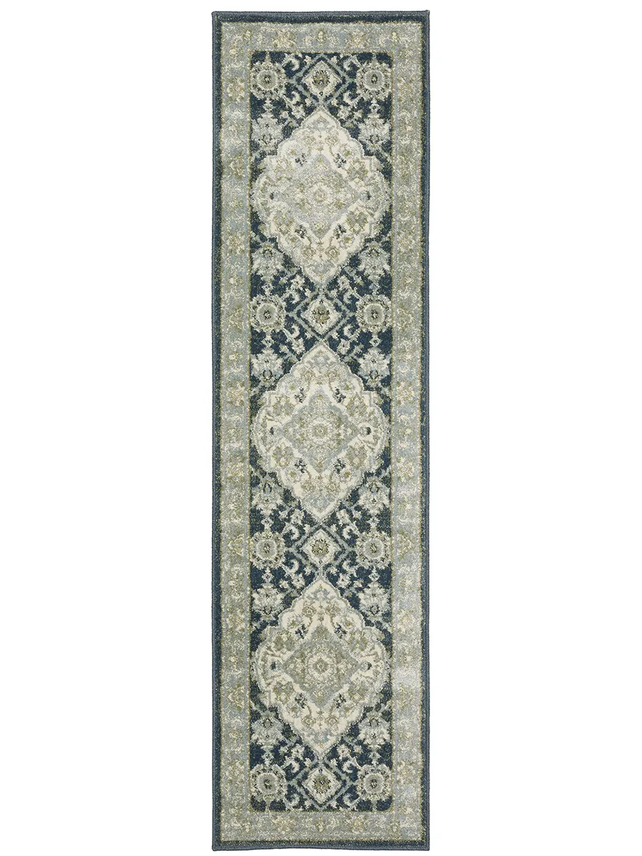 Branson 1'10" x 7'3" Blue Rug