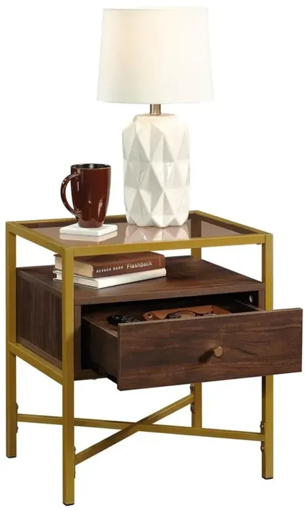 Sauder Harper Heights End Table Rich Walnut 3A