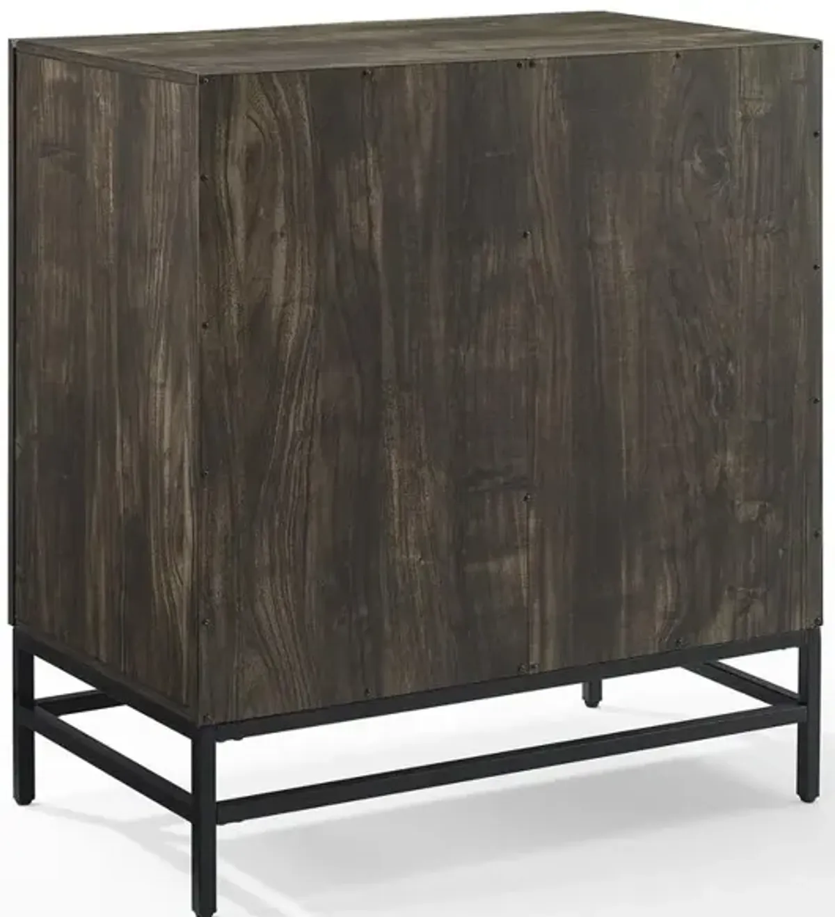 Crosley Furniture Jacobsen Bar Cabinet Brown Ash/Matte Black