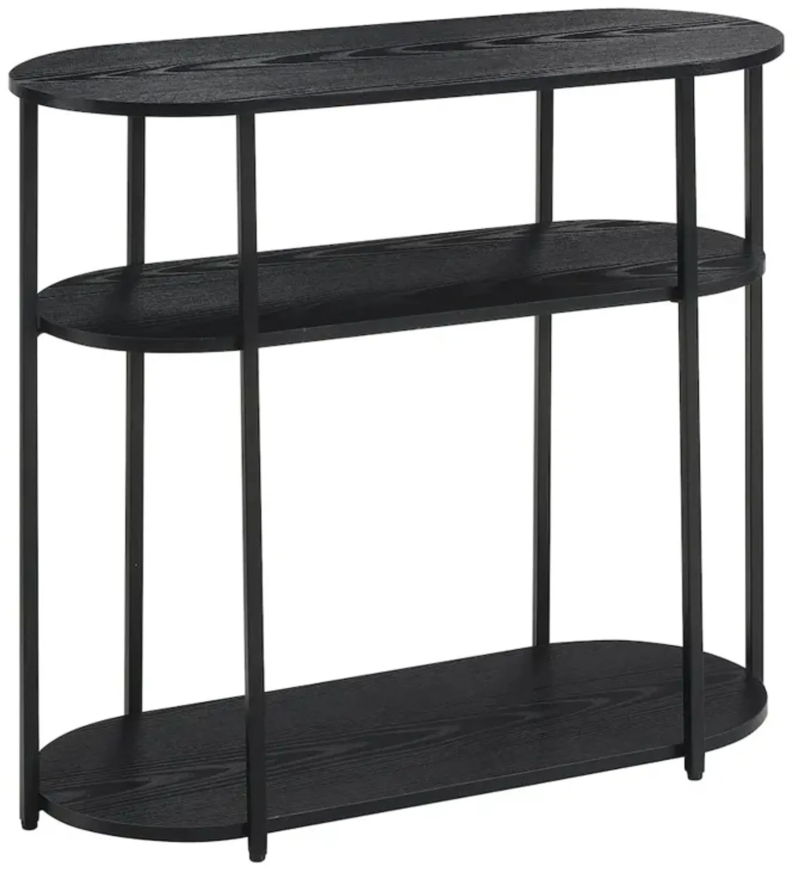 Convenience Concepts Designs2Go Simon 3 Tier Oval Entryway Hall Table