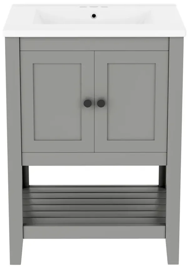 Merax Modern Sleek Bathroom Vanity with Sink