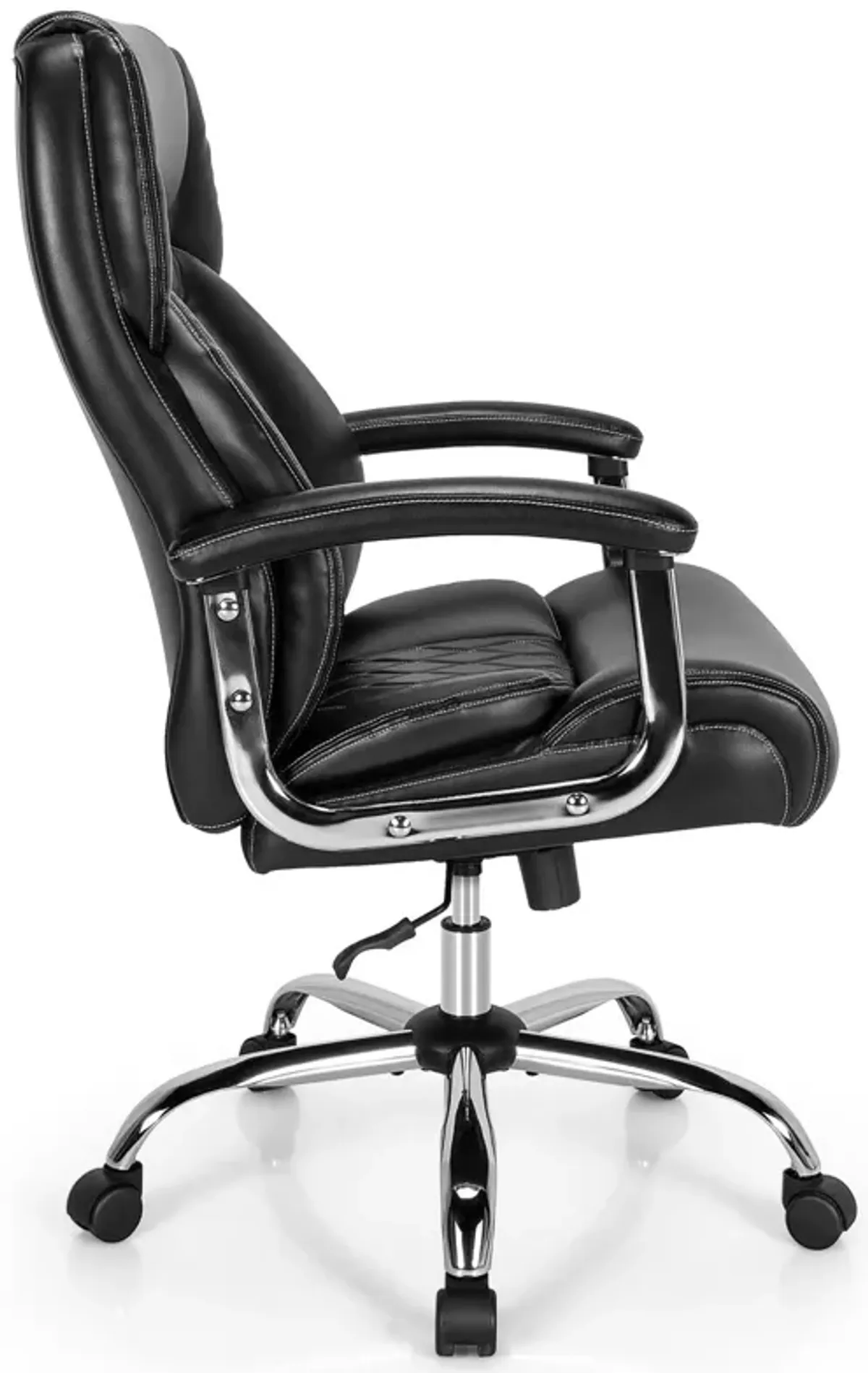 Height Adjustable Big and Tall Office Chair Computer Desk Chair with Metal Base