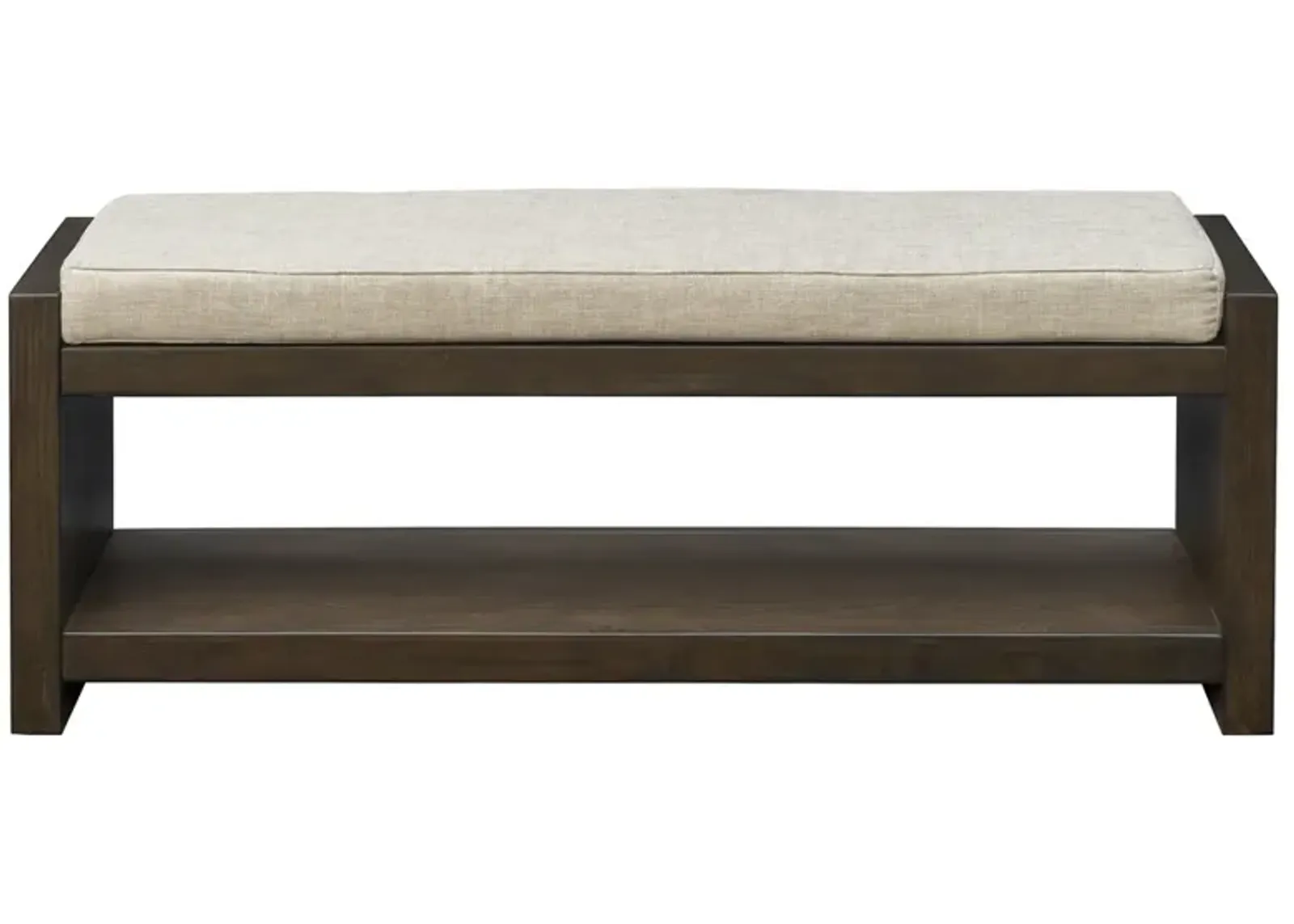 Ivan Accent Bench With Lower Shelf