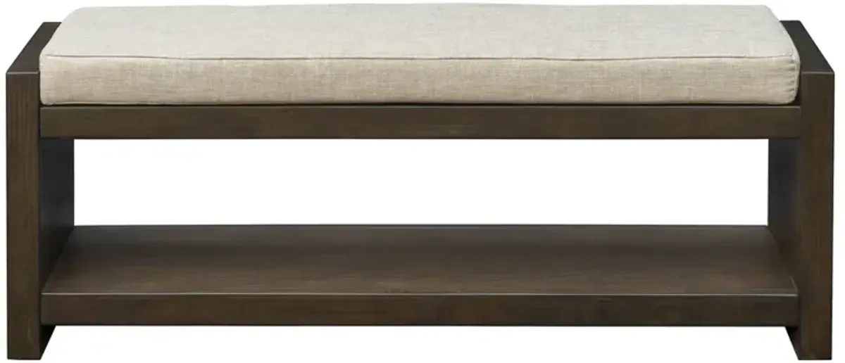 Ivan Accent Bench With Lower Shelf