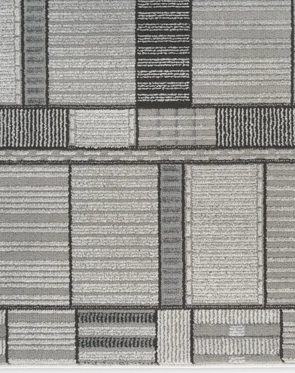 Nordic NRC04 Black/Gray 4' x 6' Rug