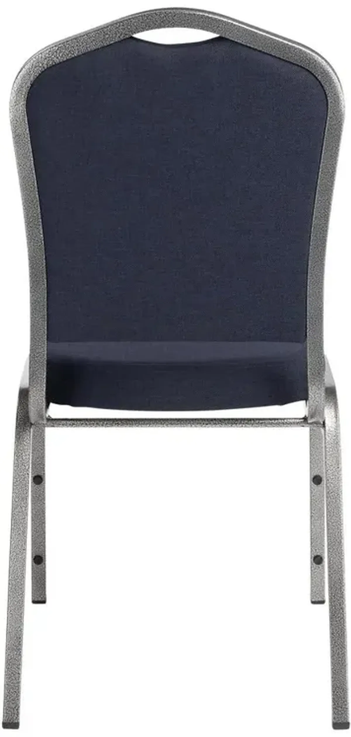 NPS® 9300 Series Deluxe Fabric Upholstered Stack Chair, Ebony Black Seat/Black Sandtex Frame