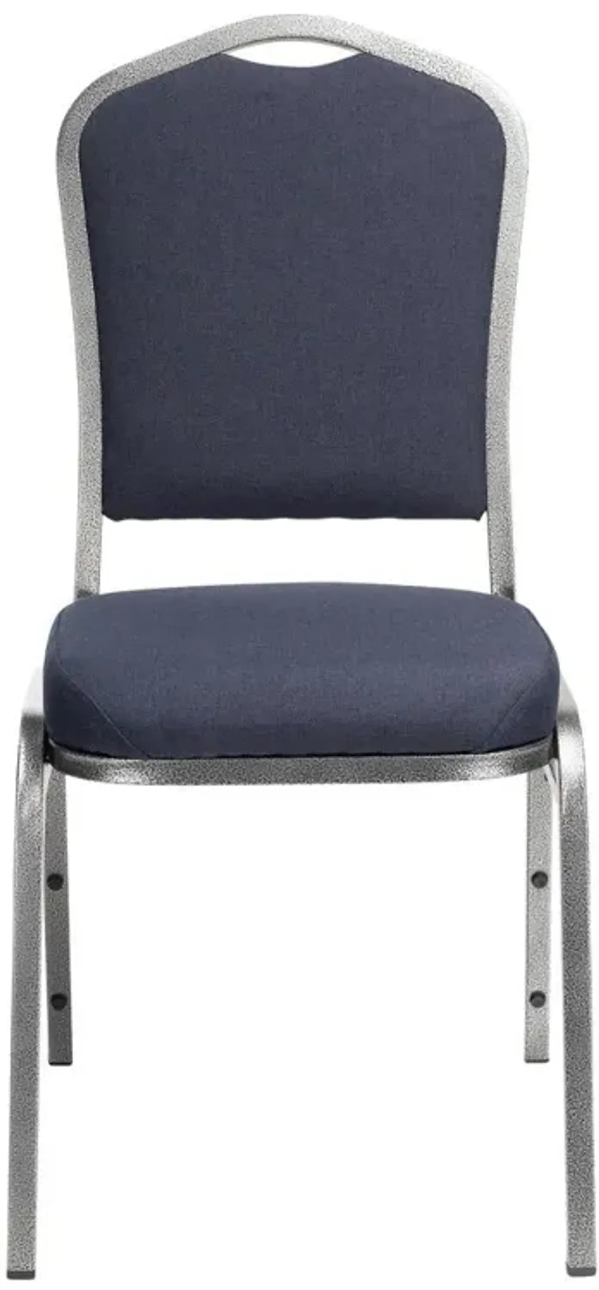 NPS® 9300 Series Deluxe Fabric Upholstered Stack Chair, Ebony Black Seat/Black Sandtex Frame