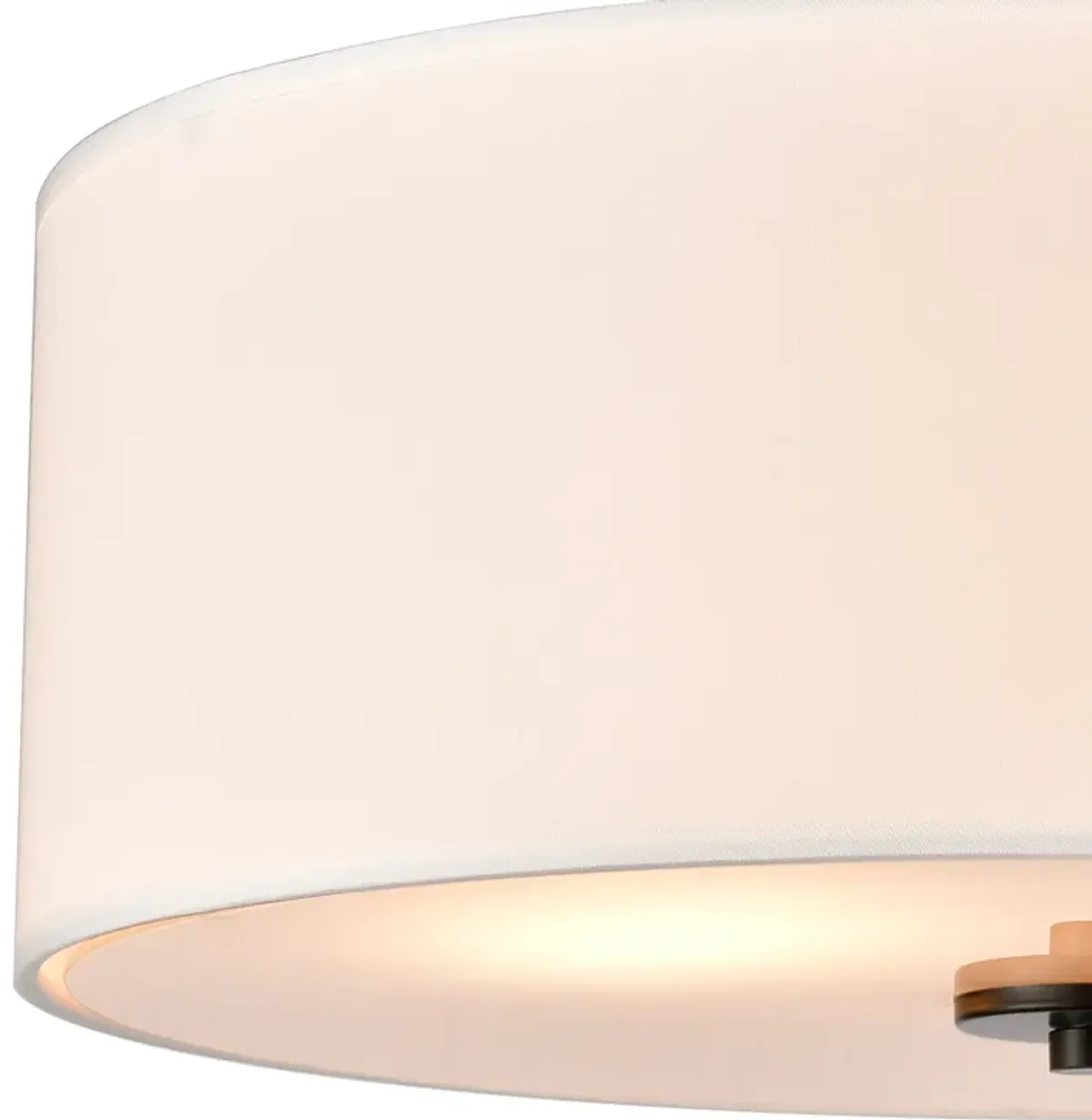 Oakland 16'' Wide 2-Light Semi Flush Mount