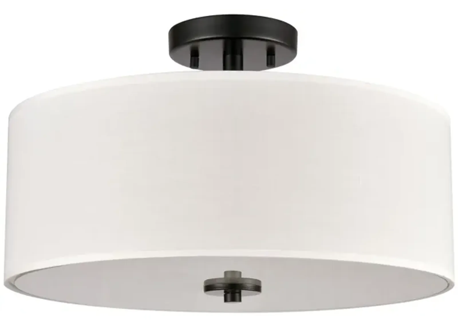 Oakland 16'' Wide 2-Light Semi Flush Mount