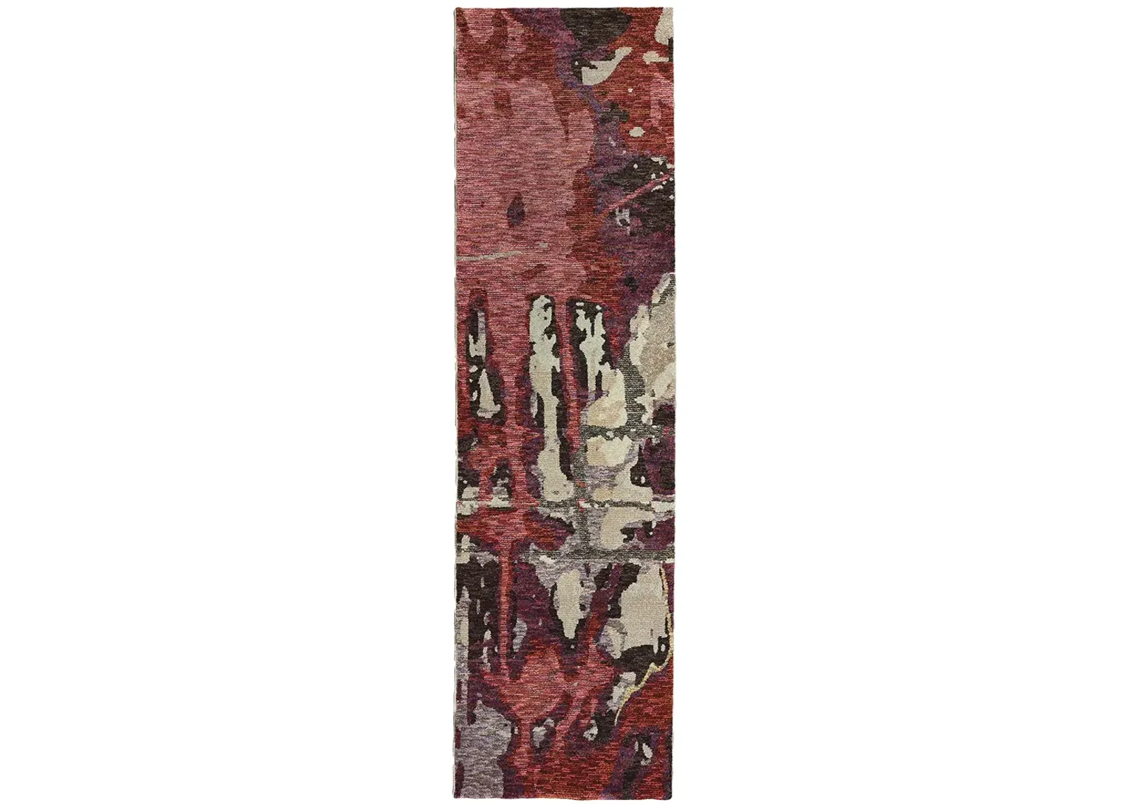 Evolution 2'6" x 12' Red Rug