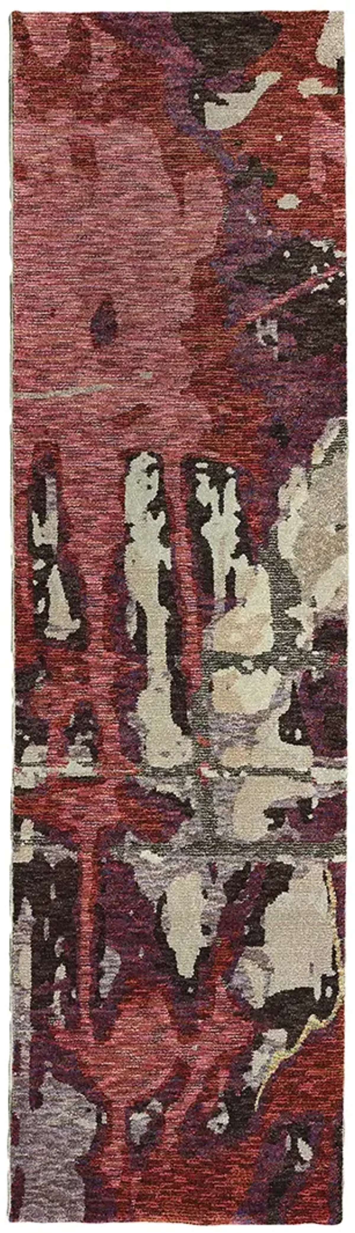 Evolution 2'6" x 12' Red Rug