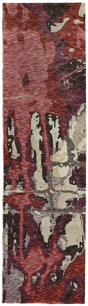 Evolution 2'6" x 12' Red Rug