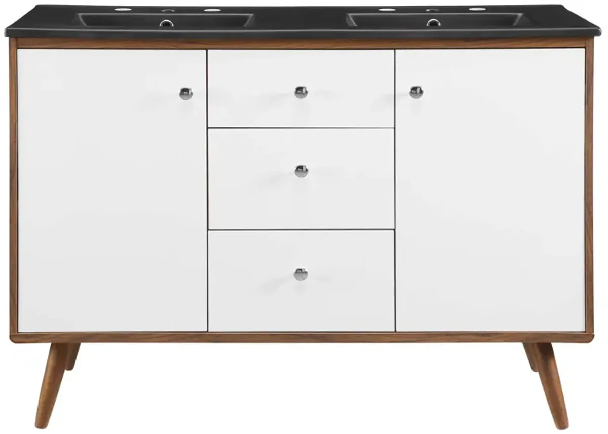 Transmit 48" Double Sink Bathroom Vanity