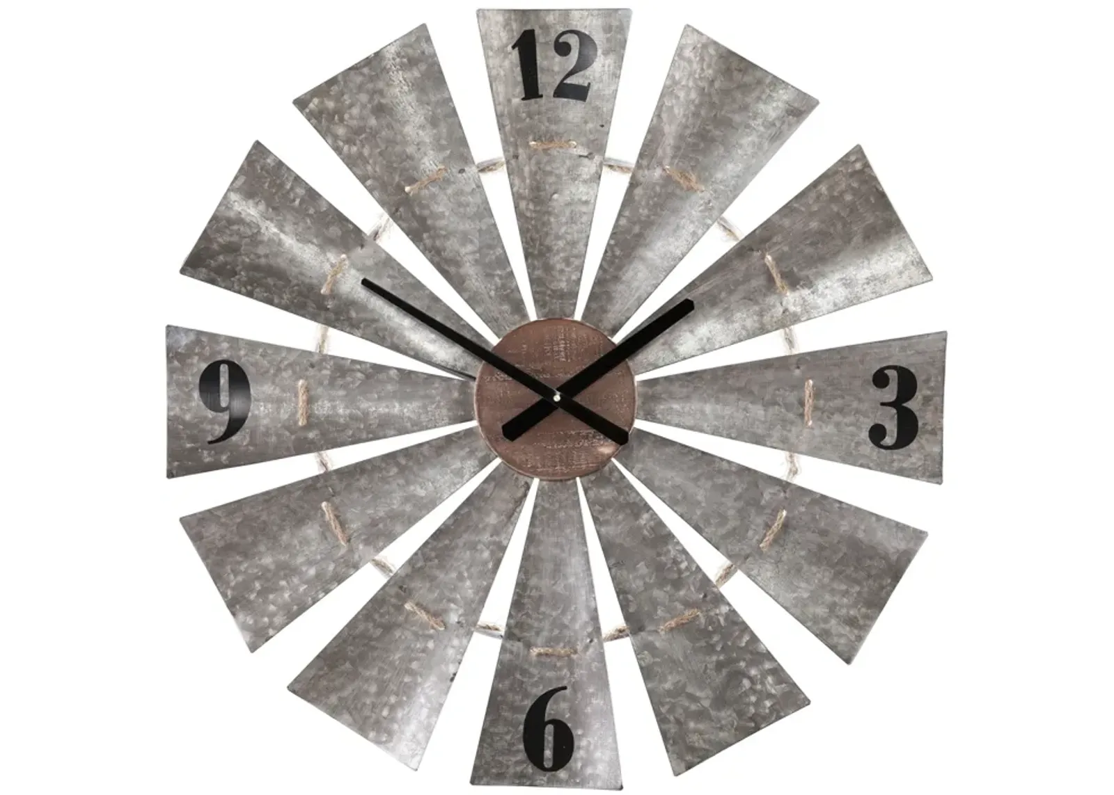 Brevan Oversized Decorative Windmill Wall Clock