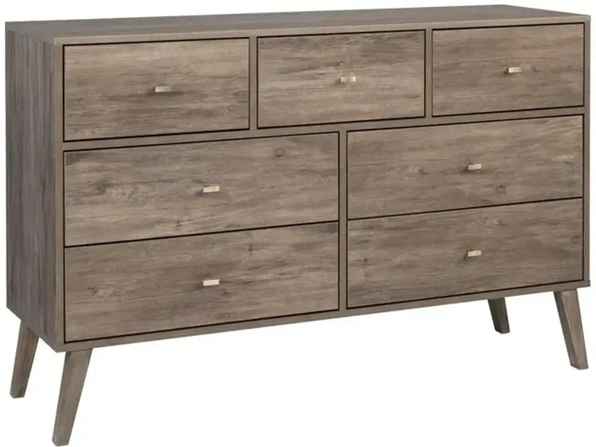 Prepac Milo 7-drawer Dresser, Drifted Gray