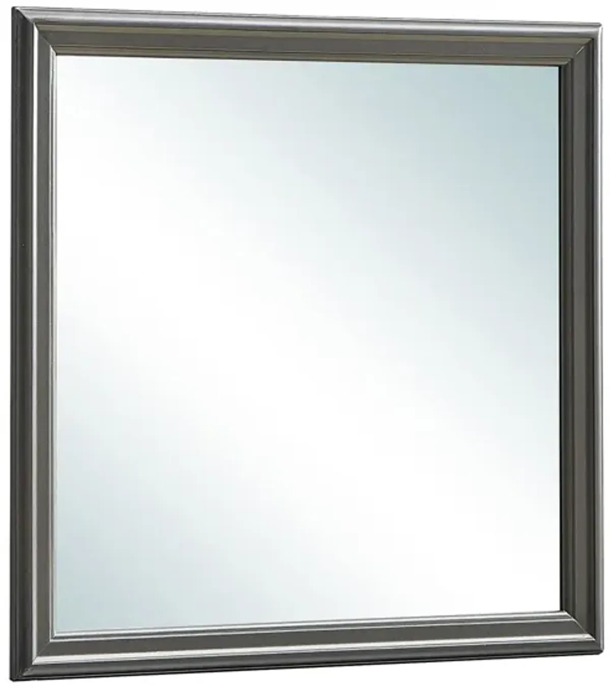 Lorana 38 in. x 38 in. Modern Square Framed Dresser Mirror