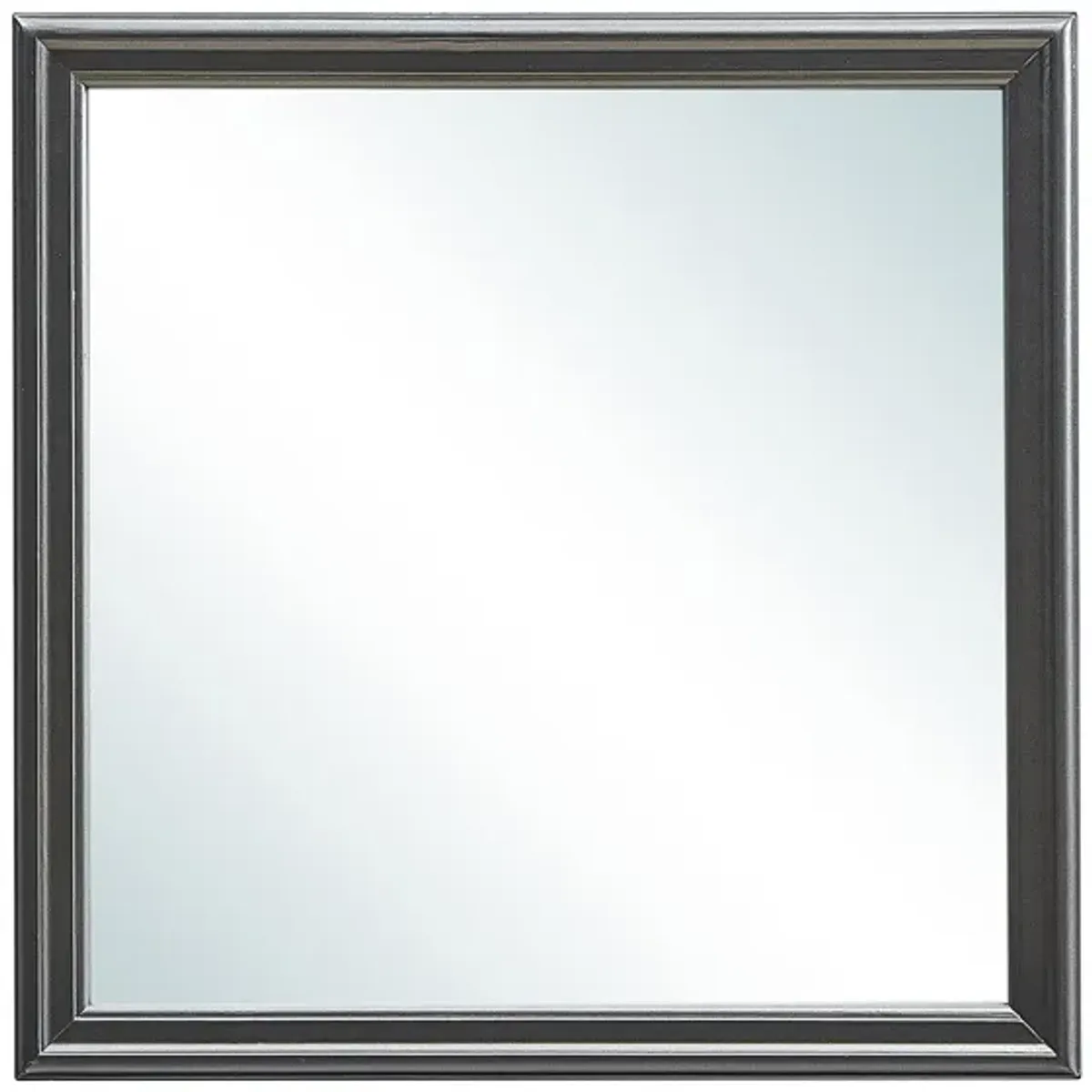 Lorana 38 in. x 38 in. Modern Square Framed Dresser Mirror